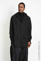 3R M1305 CARDIGAN/Shirt Comfort Lyocell Black