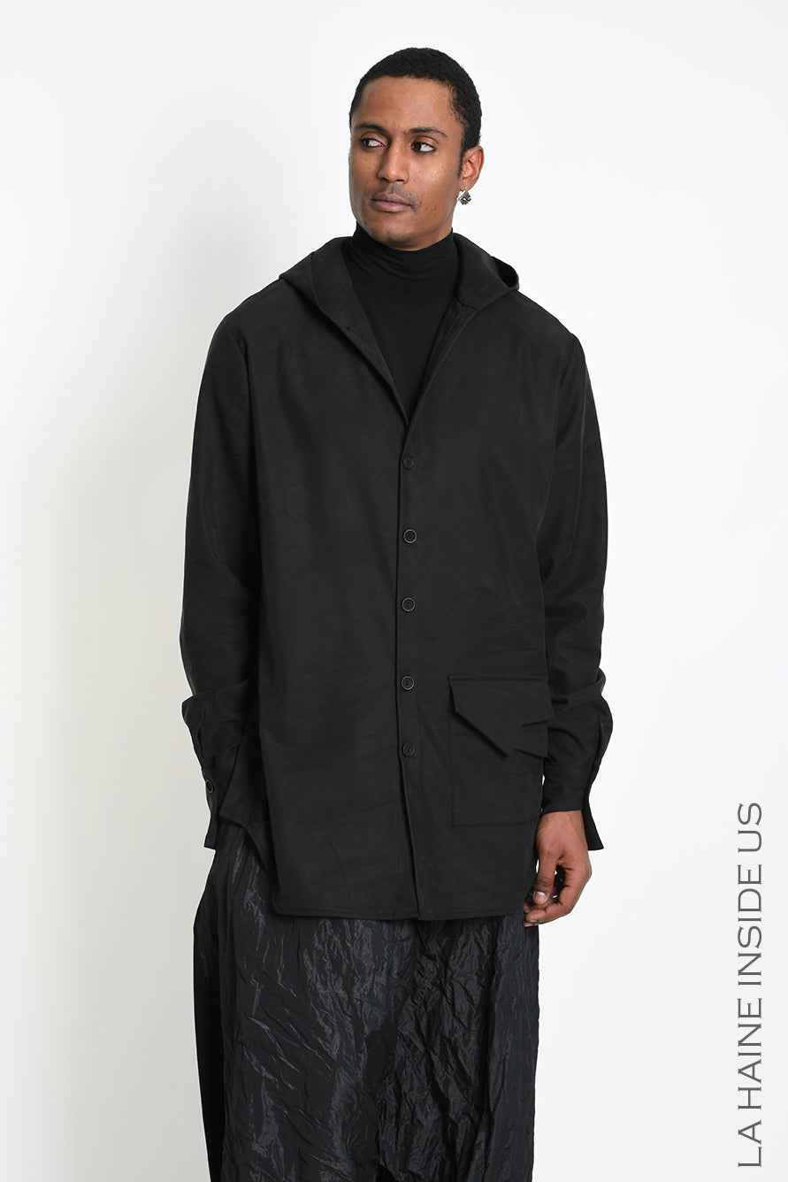 3R M1305 CARDIGAN/Shirt Comfort Lyocell Black