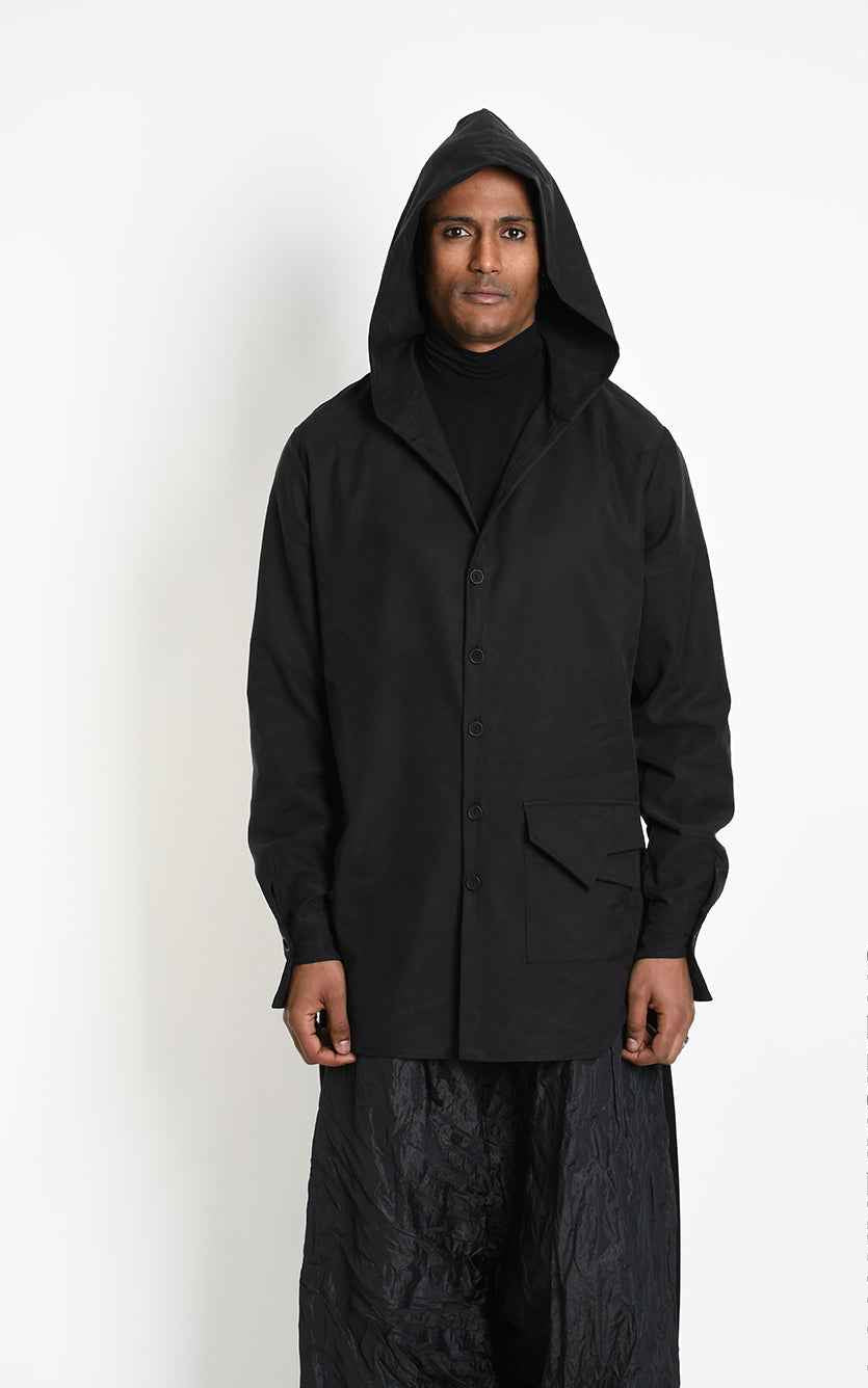 3R M1305 CARDIGAN/Shirt Comfort Lyocell Black