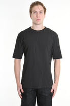 3V LM071 T-SHIRT Regular Cotton Dyed Cold Grey LA HAINE INSIDE US