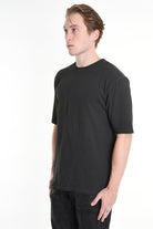 3V LM071 T-SHIRT Regular Cotton Dyed Cold Grey LA HAINE INSIDE US