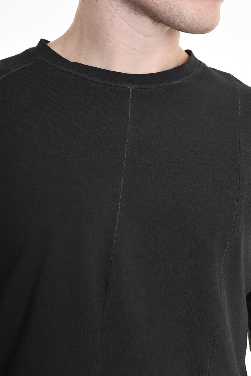 3V LM071 T-SHIRT Regular Cotton Dyed Cold Grey LA HAINE INSIDE US