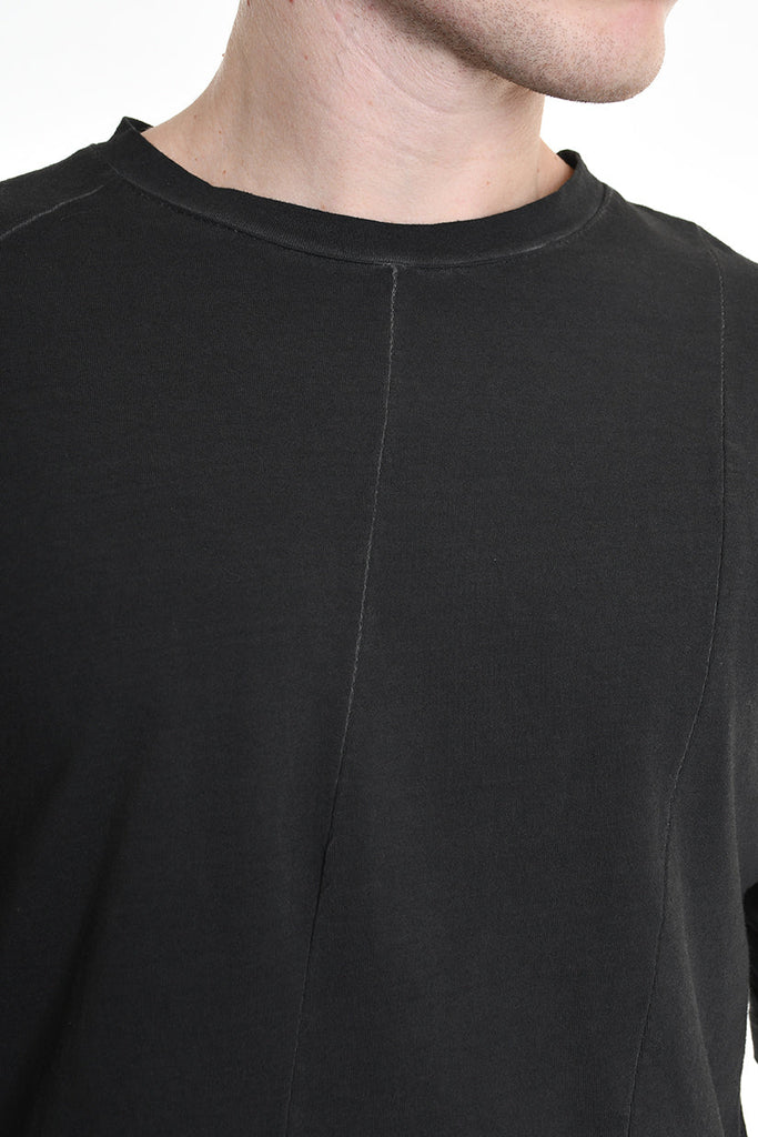 3V LM071 T-SHIRT Regular Cotton Dyed Cold Grey LA HAINE INSIDE US