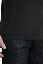 3V LM071 T-SHIRT Regular Cotton Dyed Cold Grey LA HAINE INSIDE US