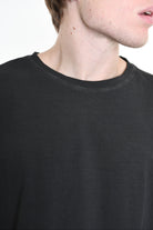 3V LM072 T-SHIRT Oversize Cotton Dyed Cold Grey LA HAINE INSIDE US