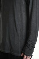 3V M1184 SWEATER Regular Lyocell Dyed Cold Black LA HAINE INSIDE US