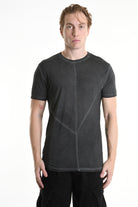 3V M1185 T-SHIRT Regular Lyocell Dyed Cold Black LA HAINE INSIDE US