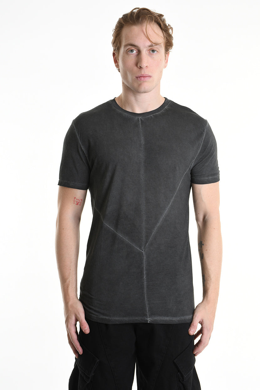 3V M1185 T-SHIRT Regular Lyocell Dyed Cold Black LA HAINE INSIDE US