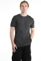 3V M1185 T-SHIRT Regular Lyocell Dyed Cold Black LA HAINE INSIDE US