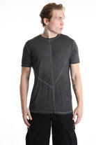 3V M1185 T-SHIRT Regular Lyocell Dyed Cold Black LA HAINE INSIDE US