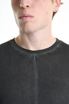 3V M1185 T-SHIRT Regular Lyocell Dyed Cold Black LA HAINE INSIDE US