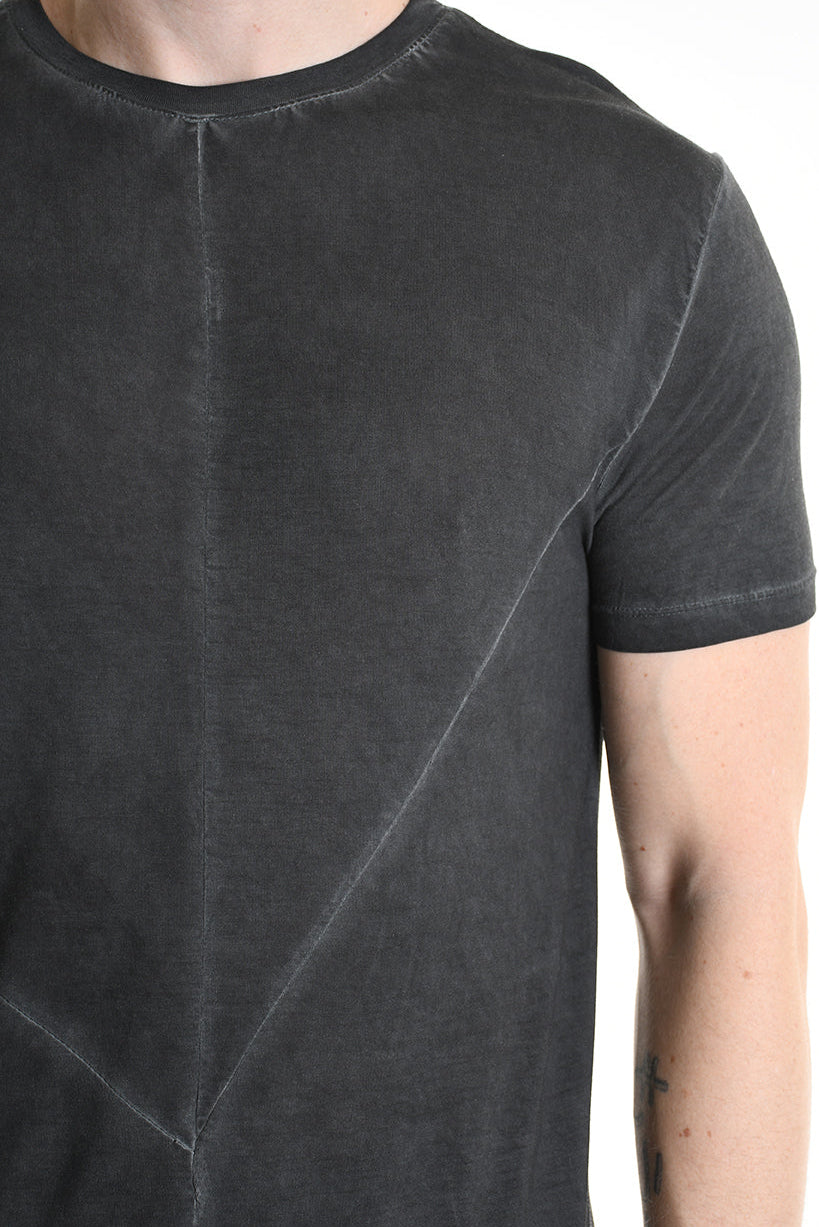 3V M1185 T-SHIRT Regular Lyocell Dyed Cold Black LA HAINE INSIDE US