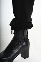 3V M1189 TROUSER Over Jersey Micro Breakages UNISEX U Black LA HAINE INSIDE US