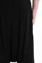 3V M1189 TROUSER Over Jersey Micro Breakages UNISEX U Black LA HAINE INSIDE US