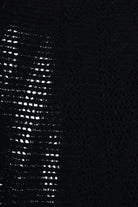 3V M1192 SCARF Over Blend Mohair Devore UNISEX Black LA HAINE INSIDE US