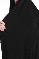 3V M1193 SCARF Over Jersey Micro Breakages UNISEX Black LA HAINE INSIDE US