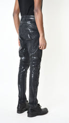 A33X LM21925 JEANS Comfort Cotone Stretch Laminato Nero