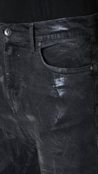 A33X LM21925 JEANS Comfort Cotone Stretch Laminato Nero