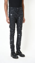 A33X LM21925 JEANS Comfort Cotone Stretch Laminato Nero