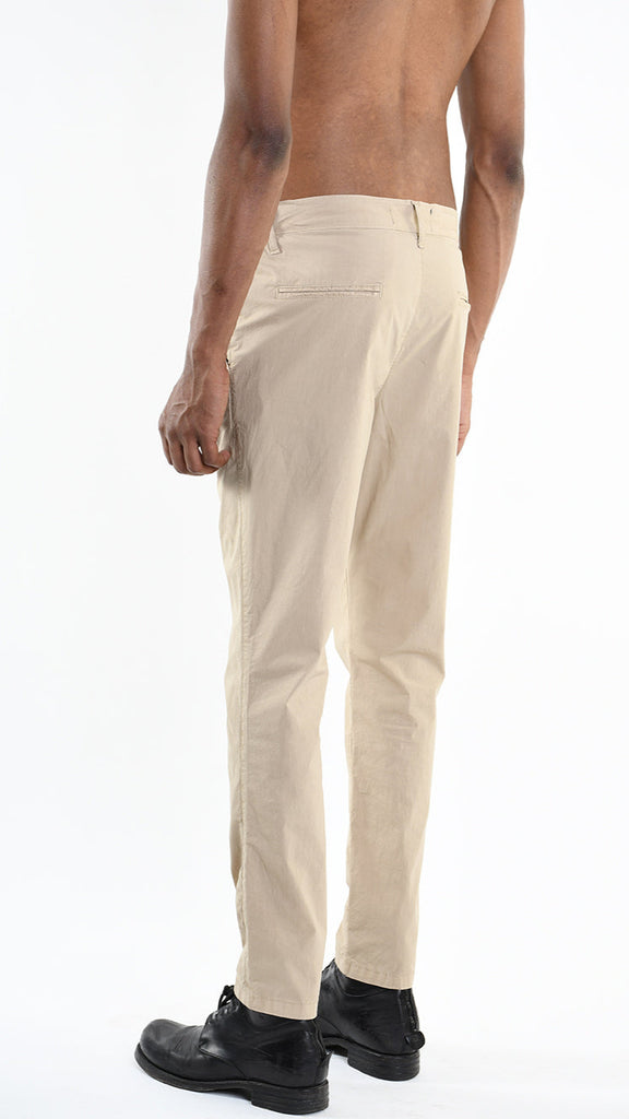 A33X M100025 TROUSER Regular Cotton Stretch Ecru.