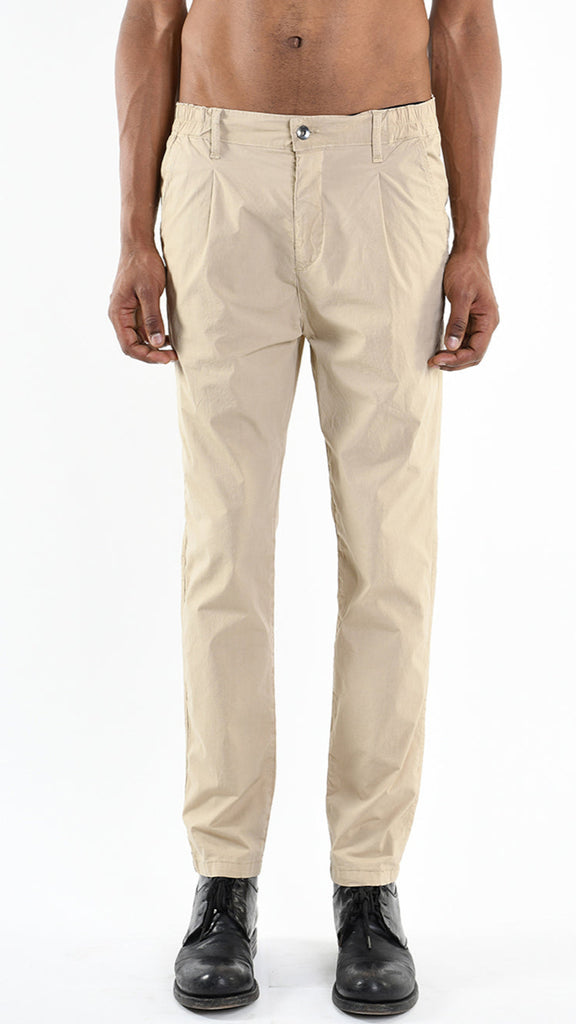 A33X M100025 TROUSER Regular Cotton Stretch Ecru.