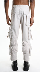 A33Z M100625 TROUSER Cargo Cotton Stretch Ecru