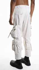 A33Z M100625 TROUSER Cargo Cotton Stretch Ecru
