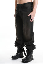 3Z M1105 JEANS Over Long Sprayed & Sanded Ruggine MAN LA HAINE INSIDE US