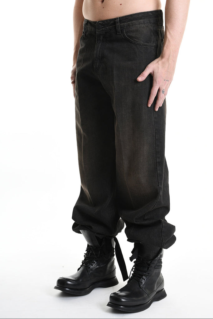 3Z M1105 JEANS Over Long Sprayed & Sanded Ruggine MAN LA HAINE INSIDE US