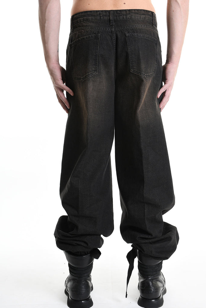 3Z M1105 JEANS Over Long Sprayed & Sanded Ruggine MAN LA HAINE INSIDE US