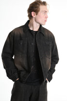 3Z M1106 JEANS JACKET Comfort Fit, Sprayed & Sanded, Rust Color. LA HAINE INSIDE US