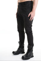 3Z M1109 TROUSER Skinny Cotton Stretch Black MAN LA HAINE INSIDE US