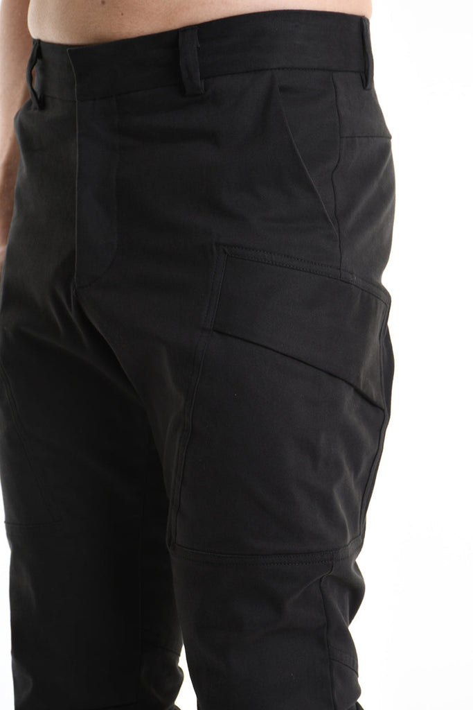 3Z M1109 TROUSER Skinny Cotton Stretch Black MAN LA HAINE INSIDE US