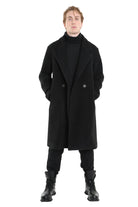 3P M1178 COAT Regular Woven Cloth Fabric Black LA HAINE INSIDE US