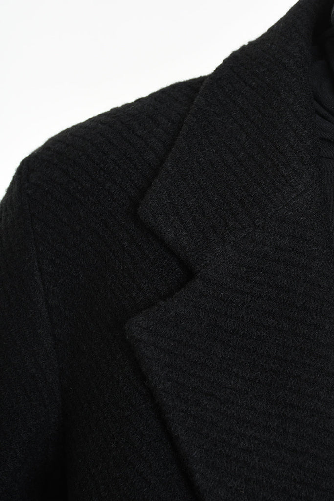 3P M1178 COAT Regular Woven Cloth Fabric Black LA HAINE INSIDE US