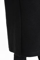 3Z M1113 COAT Comfort Blend Wool Black LA HAINE INSIDE US