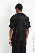 3Z M1311 T-SHIRT Over Viscose Wool Rubberized Coating Black