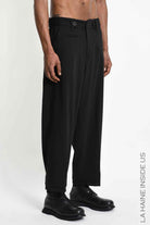 3Z M1317 TROUSER Comfort Fluid Blend Wool Black