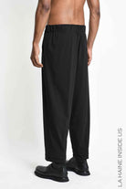 3Z M1317 TROUSER Comfort Fluid Blend Wool Black