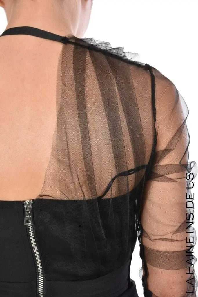 4B COCHIN22 Black cocktail dress