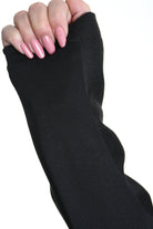 4B W5152 COAT Asymmetric Cloth Lined & Punto Milano Black LA HAINE INSIDE US