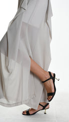 A34B W505725 TROUSER Wide Georgette Sand