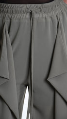 A34B W505725 TROUSER Wide Georgette Green