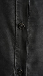 A34B W508625 GILET Asymmetric Satin Viscose Dyed Cold Black