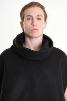 4B W5153 CAPE Over Asymmetric Cloth UNISEX D Black LA HAINE INSIDE US