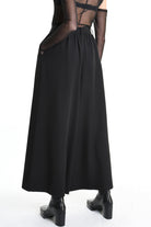 4B W5156 TROUSER Wide Fit Tecno Stretch Black WOMAN LA HAINE INSIDE US