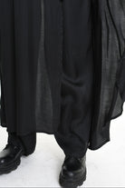 4B W5165 TROUSER Regular Satin Viscose Dyed Hot Black WOMAN LA HAINE INSIDE US