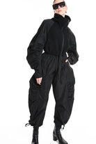 4B W5188 BOMBER Over Boiled Wool & Doubled Nylon Black LA HAINE INSIDE US