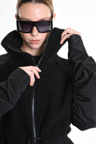 4B W5188 BOMBER Over Boiled Wool & Doubled Nylon Black LA HAINE INSIDE US