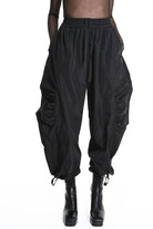 4B W5189 TROUSER Over Nylon Black WOMAN LA HAINE INSIDE US